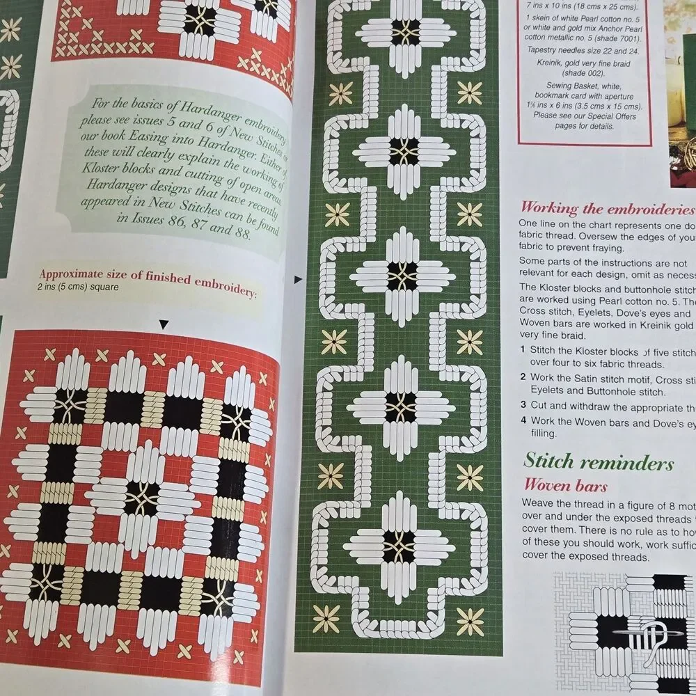 Mary Hickmott's New Stitches Magazine No. 91 Ave Maria Christmas Cross Stitch